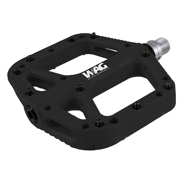 Picture of WAG  Flat Nylon Pedals Cr-Mo Axle Black